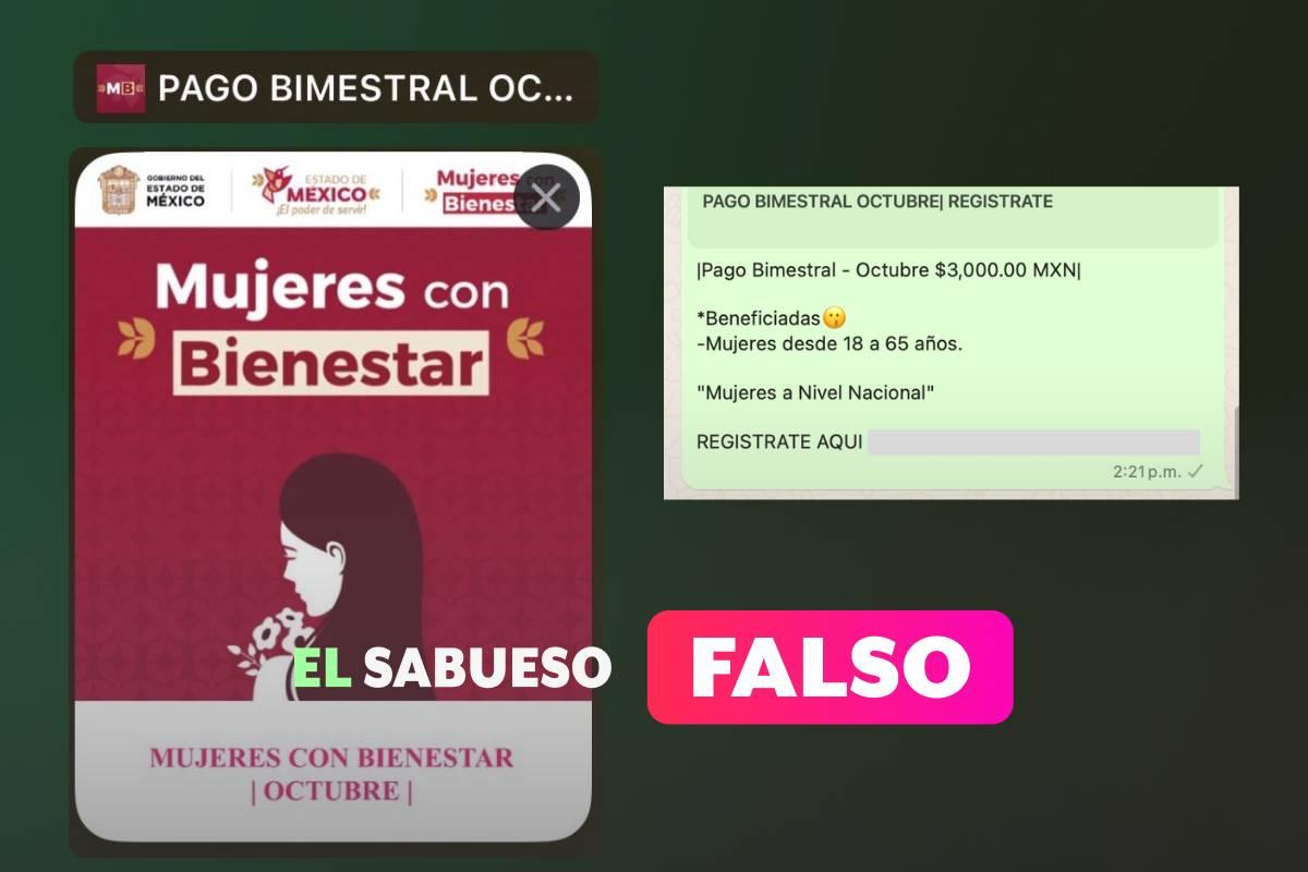 Circula cadena de WhatsApp con liga apócrifa del programa Mujeres con Bienestar