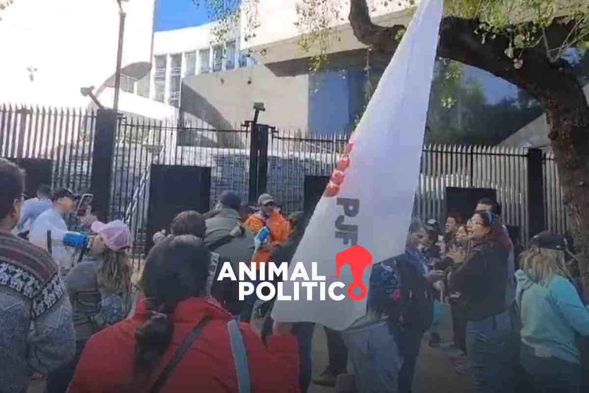 “Exámenes sí, tómbola no”, trabajadores del Poder Judicial protestan en el Senado contra elección de jueces y magistrados