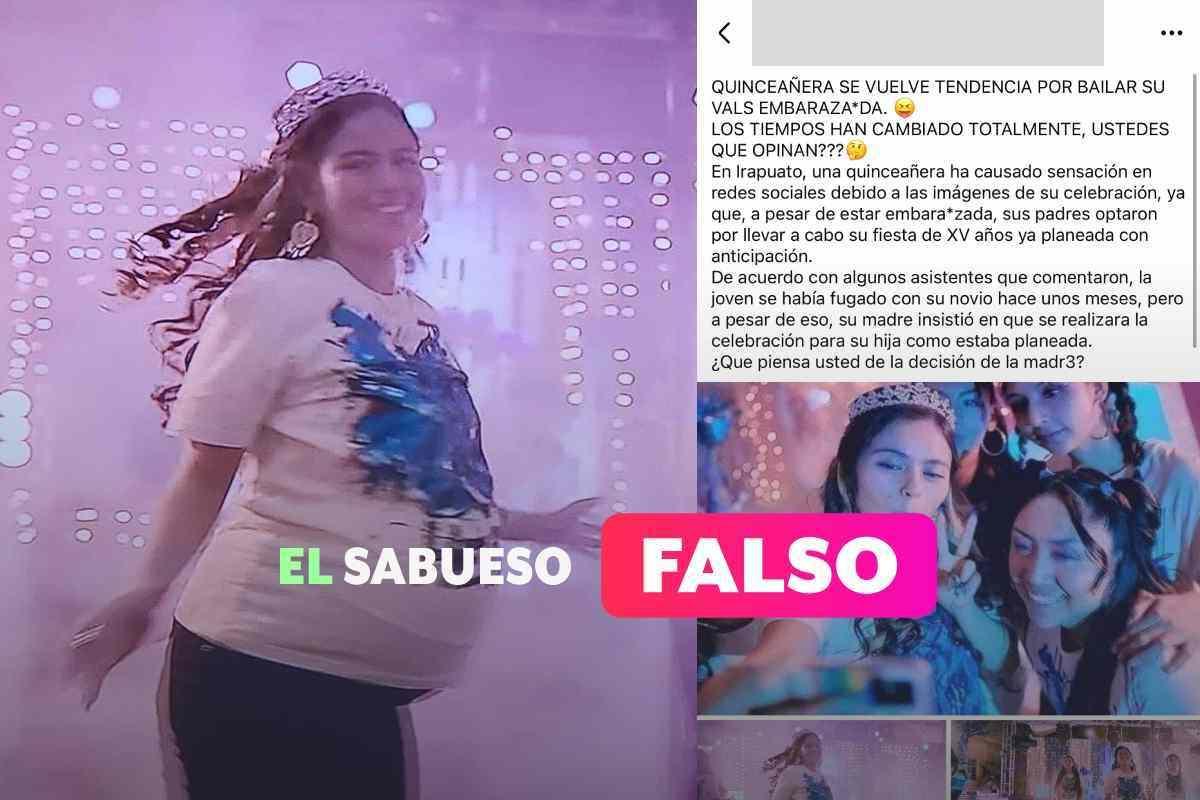 ¿Quinceañera embarazada baila el vals en Irapuato? No, la escena es de una serie