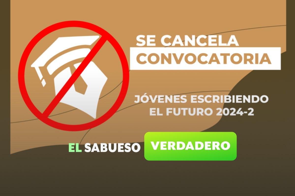 Verdadero: no hay convocatoria de “Jóvenes Escribiendo el Futuro” para la segunda mitad del año