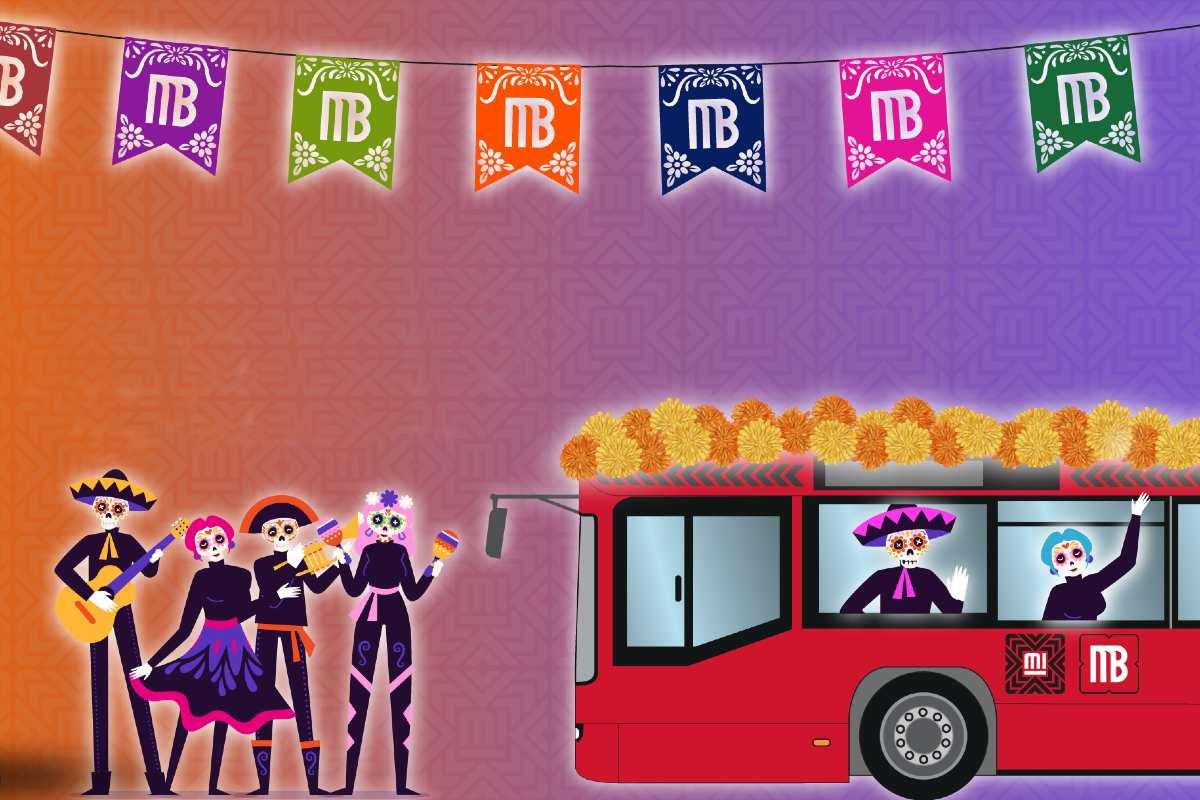 Estas son las líneas del Metrobús que se modificarán por el desfile de Día de Muertos