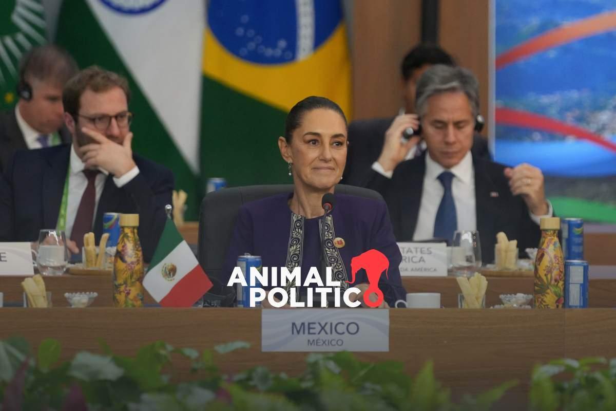 "Dejemos de sembrar guerras”: Sheinbaum propone al G20 destinar 1% del gasto militar a reforestación