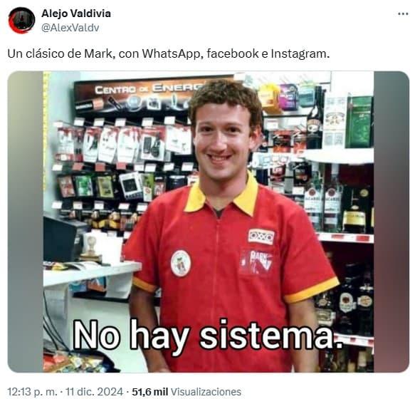 Imagen: ¿Y ahora? Se cae WhatsApp, Facebook e Instagram, pero dejan fabulosos memes