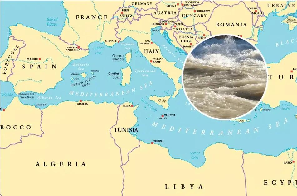 Una colosal inundación rellenó el mar Mediterráneo hace cinco millones de años