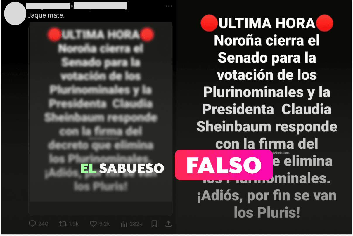 Falso que Sheinbaum eliminó a los diputados y senadores ‘pluris’ por decreto