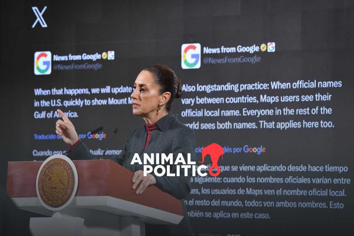 Gobierno de Sheinbaum enviará carta a Google por cambiar nombre al Golfo de México en EU