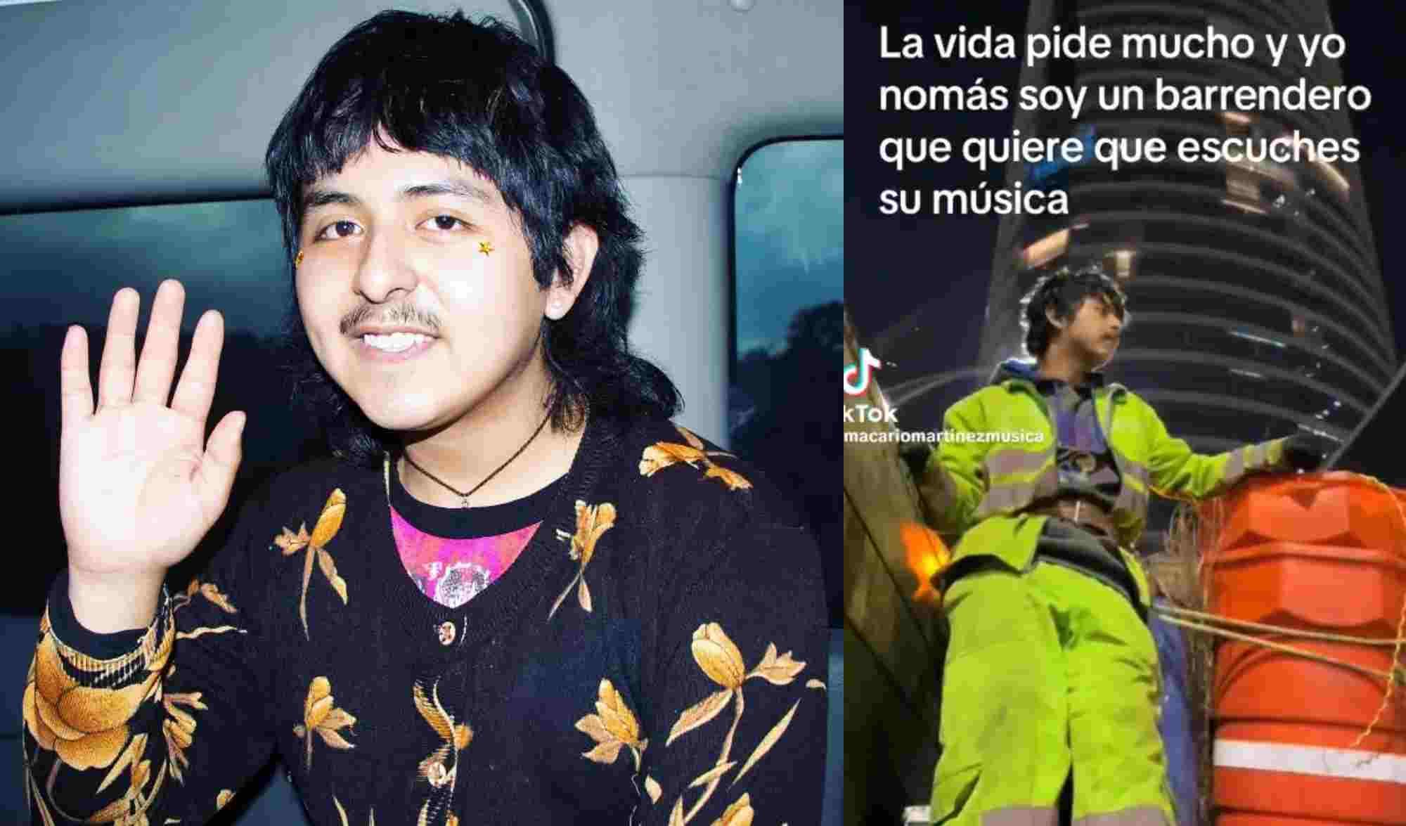 Macario Martínez, el trabajador del servicio de limpieza de CDMX que triunfa con su música en TikTok