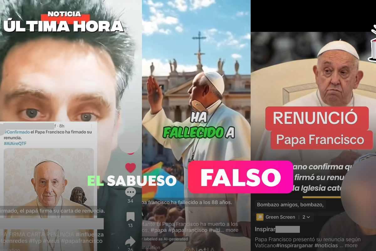 Falso que muriera el papa Francisco; no renunció recientemente, hay una carta firmada desde 2013