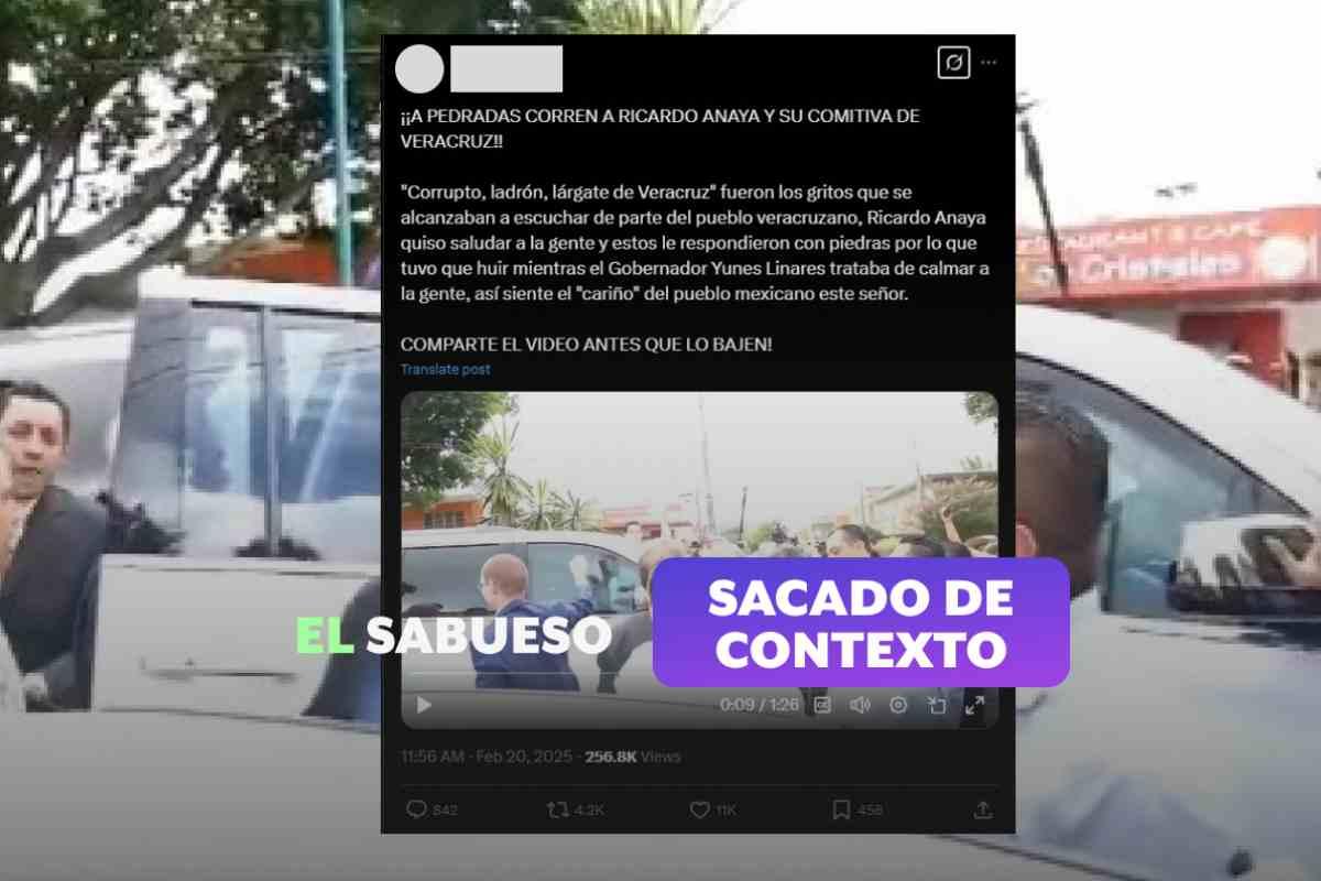 Video de multitud lanzando objetos contra Ricardo Anaya en Veracruz no es actual, es de 2016
