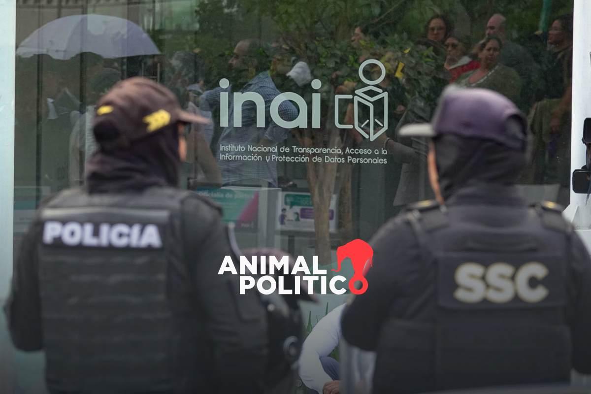 Secretaría Anticorrupción y policía federal toman el control de sede del INAI; Raquel Buenrostro se reúne con funcionarios