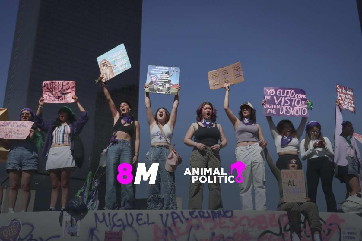 “Fuimos todas”: contingentes de la marcha 8M en CDMX exigen justicia y freno a violencias contra las mujeres