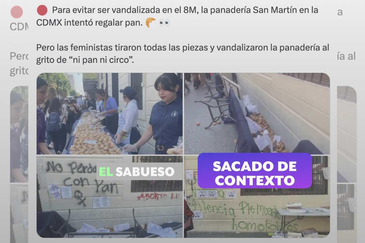 No ocurrió en México: Imágenes de mujeres negándose a recibir pan fueron tomadas en Guatemala