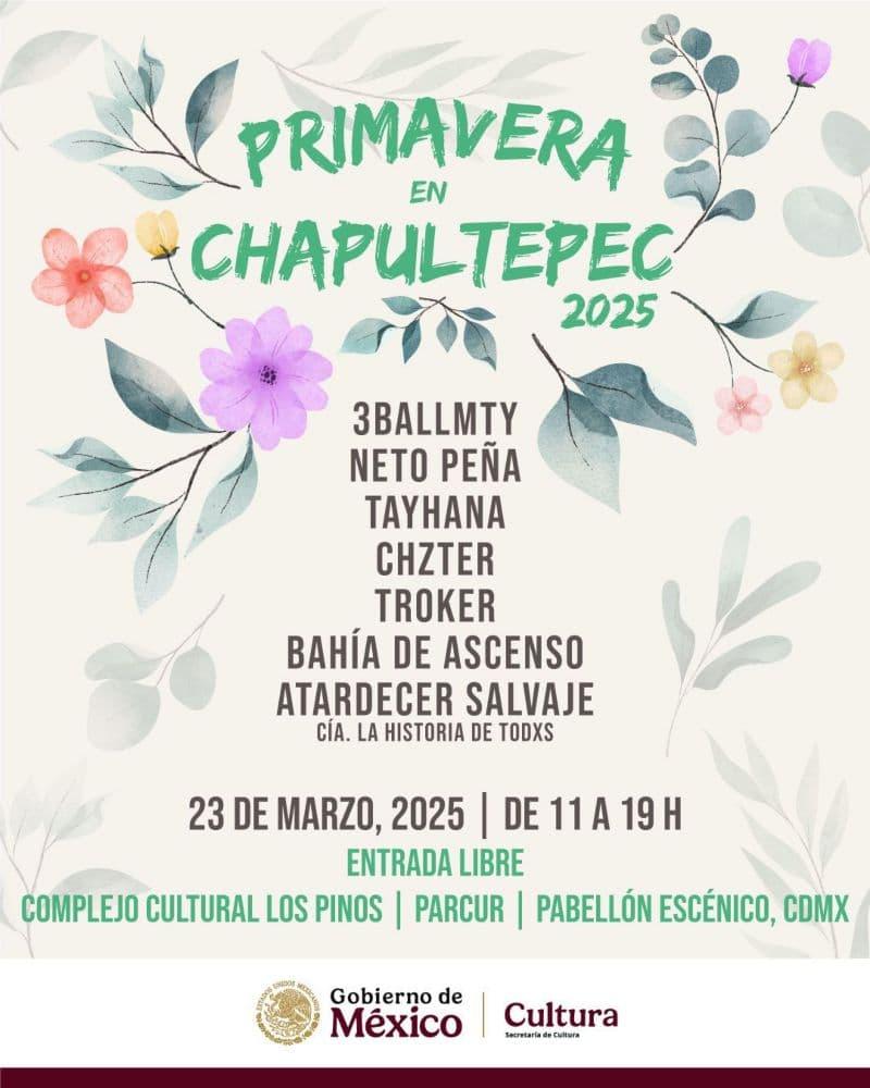 Imagen: Disfruta del festival de Primavera en Chapultepec con música, teatro y más