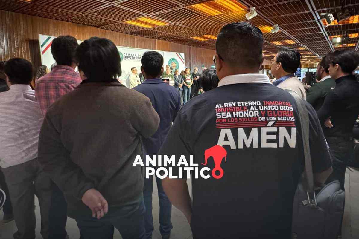 Legislador de Morena promueve marcha religiosa en la Cámara de Diputados