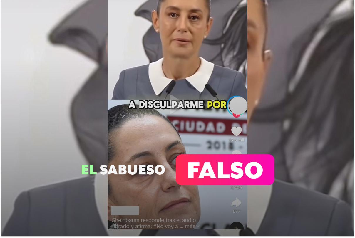 Claudia Sheinbaum no se negó a ofrecer disculpas por sus dichos en micrófono abierto