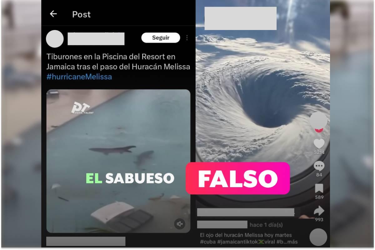 Tras el paso del huracán “Melissa” en Jamaica circulan videos desinformantes creados con IA
