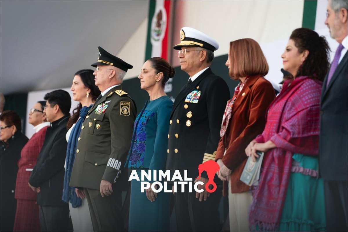 “El que convoca la violencia se equivoca”: Sheinbaum en desfile por el aniversario de la Revolución