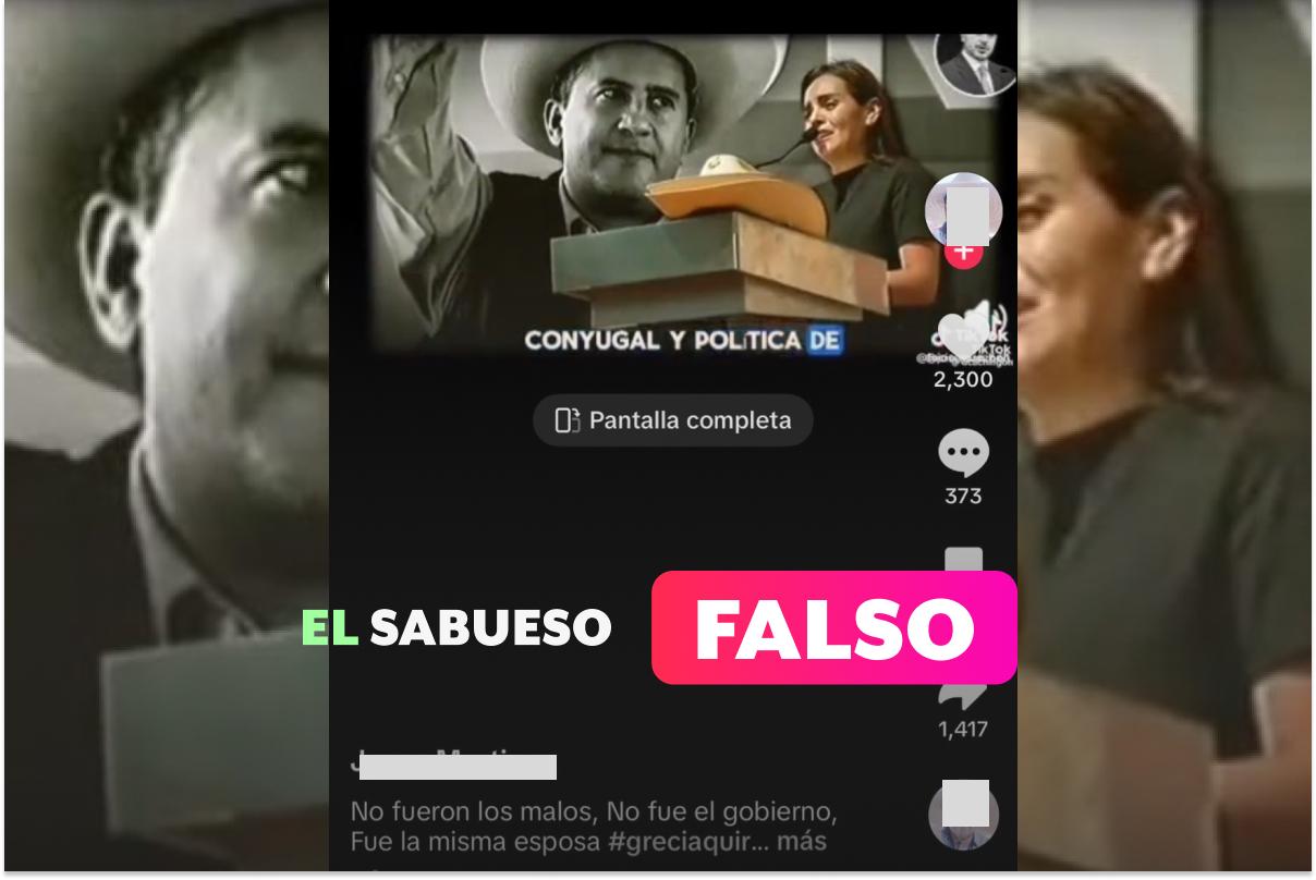 Esta declaración de García Harfuch sobre Grecia Quiroz y un supuesto escolta de Manzo es falsa