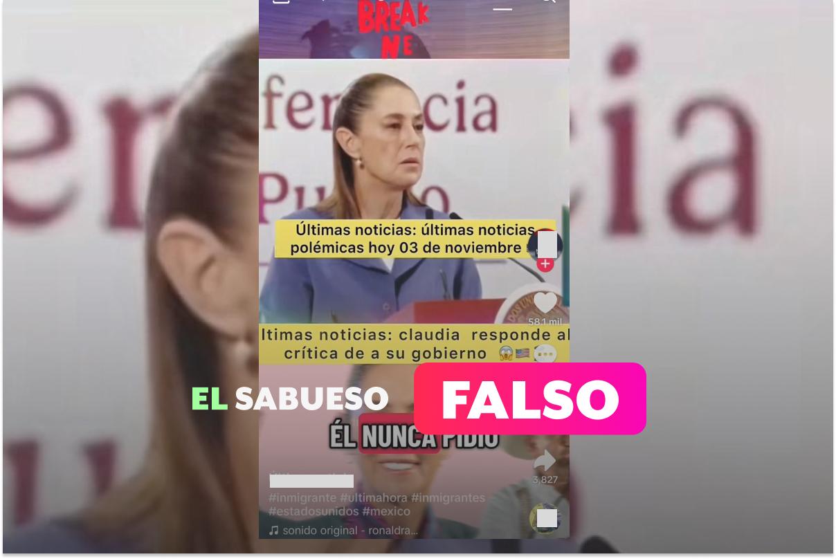 Claudia Sheinbaum no dijo que Carlos Manzo nunca pidió ayuda y protección para Uruapan