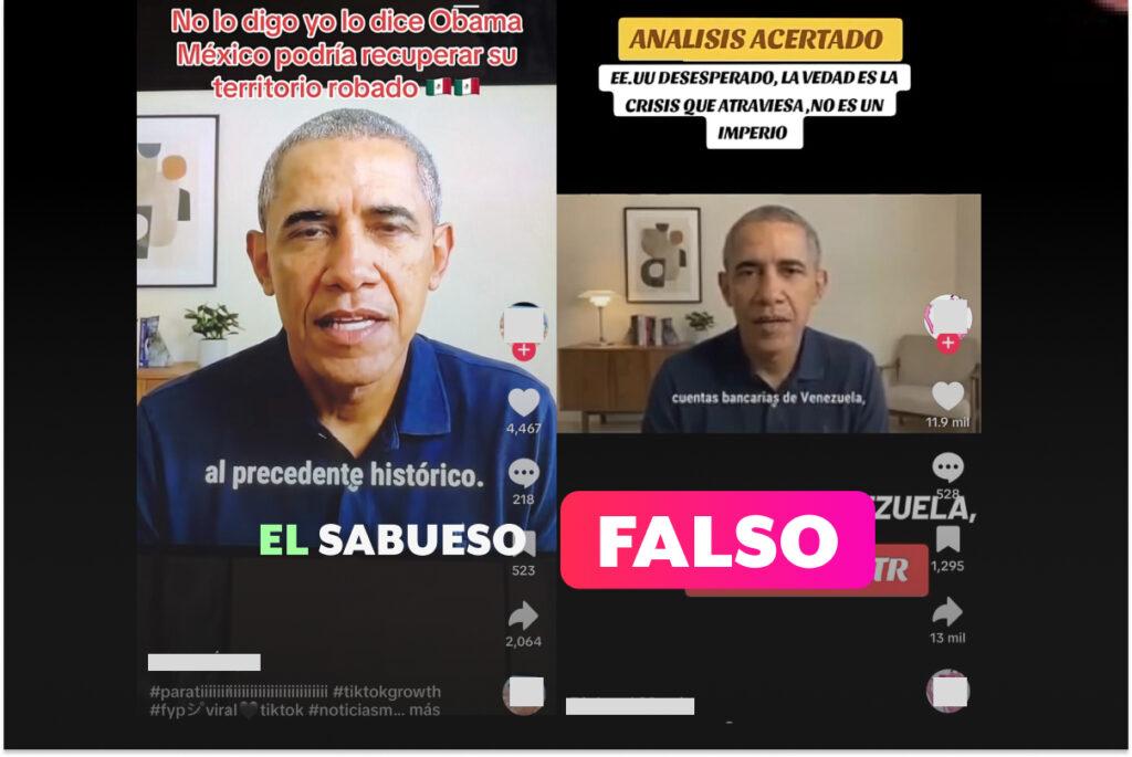 Las declaraciones de Barack Obama sobre el contexto actual de Estados Unidos son falsas