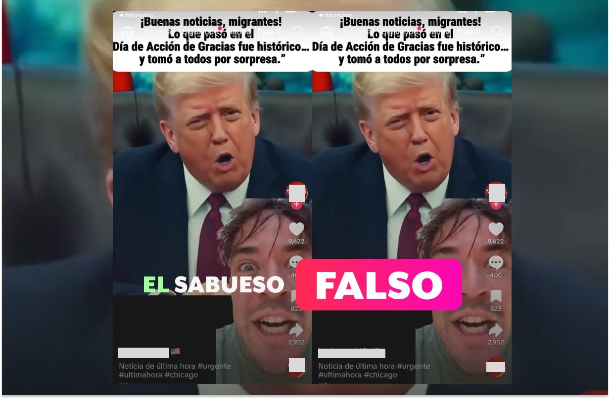 Ojo: Donald Trump no anunció que permitirá que se legalicen las personas migrantes en Estados Unidos