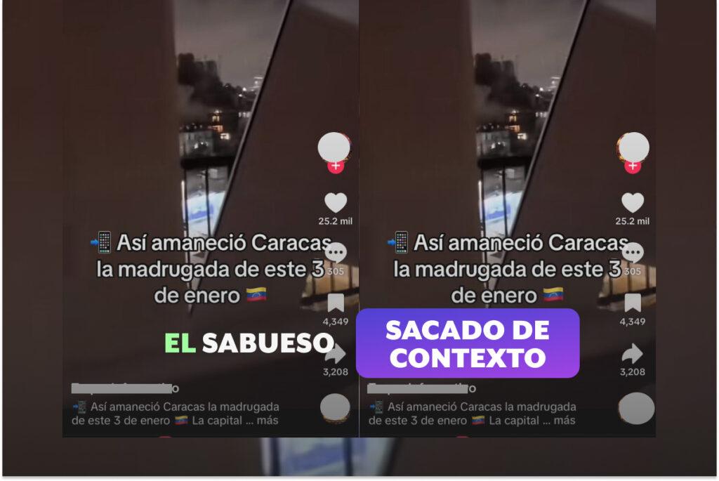 Este video viral corresponde a un ataque en Israel y no a la intervención estadounidense en Venezuela