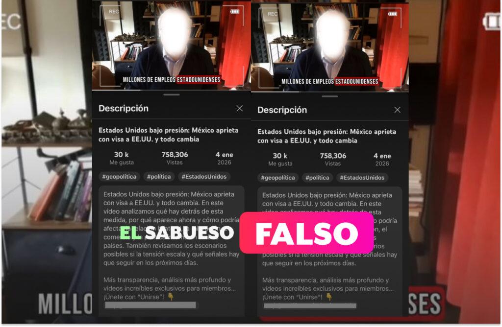 La presidenta Sheinbaum no ordenó visa para el ingreso de estadounidenses a México en 2026