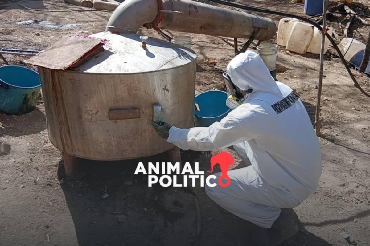 Marina desmantela tres laboratorios clandestinos en Michoacán, Sinaloa y Durango; asegura más de 700 kilos de metanfetaminas