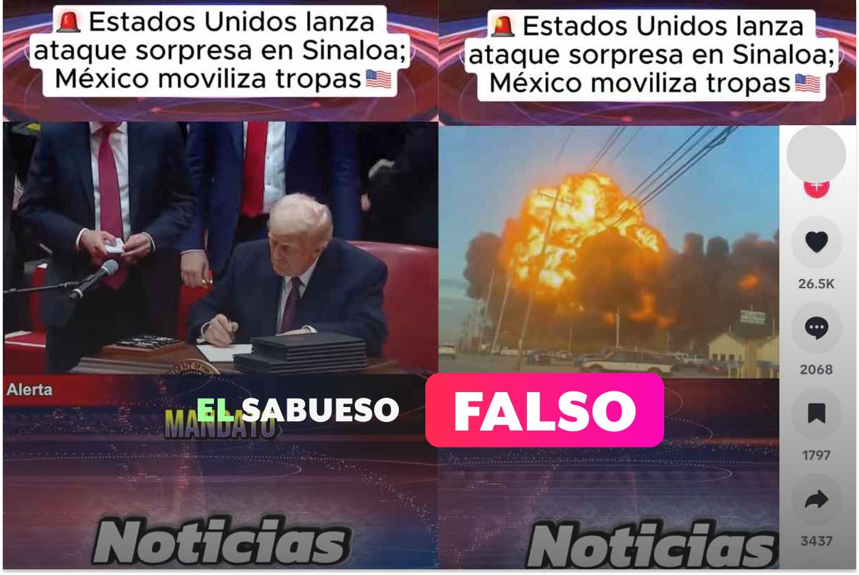 El ejército de Estados Unidos no ejecutó un ataque sorpresa en Sinaloa