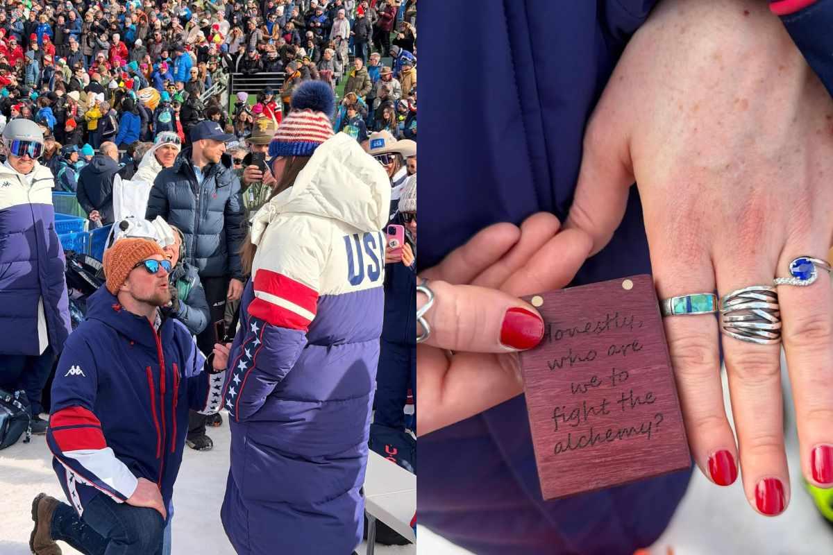 La esquiadora Breezy Johnson recibe anillo de compromiso tras competir