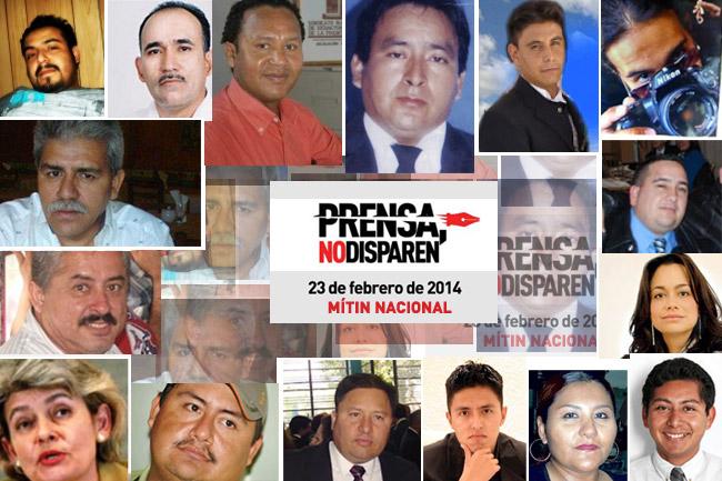 ¡Prensa, no disparen!: periodistas protestan contra la impunidad