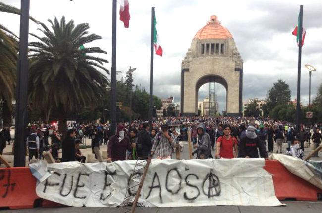 La CNTE mantendrá plantón en el DF el fin de semana