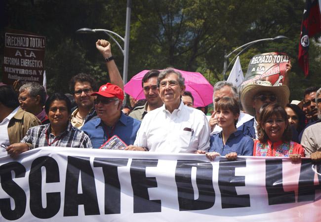 Cárdenas llama “a luchar el tiempo que sea necesario” para revertir reforma energética