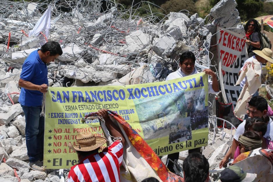 Hay un acuerdo para suspender las obras en Xochicuautla: habitantes