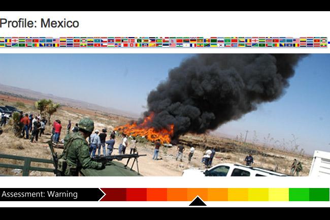México, “en riesgo” <br>en el Índice de Estados Fallidos