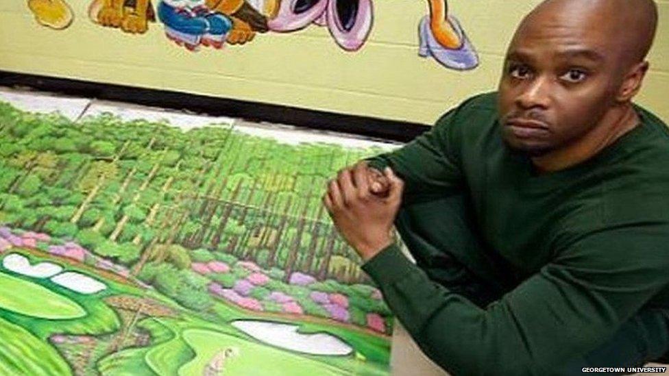 Los dibujos de campos de golf gracias a los que un preso logró su libertad tras 27 años entre rejas