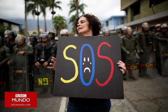Venezuela: impiden que marcha de la oposición llegue al Ministerio de Alimentación