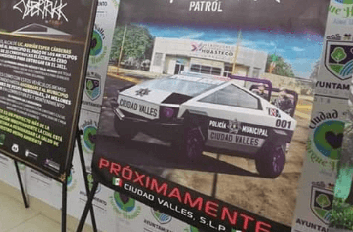 Alcalde de San Luis Potosí compra camionetas de Tesla para usarlas de patrullas y recolectar basura