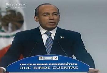 Felipe Calderón presenta logros de su gobierno, dos días antes de inicio de campañas