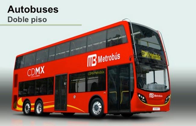 El nuevo Metrobús de Reforma será de doble piso