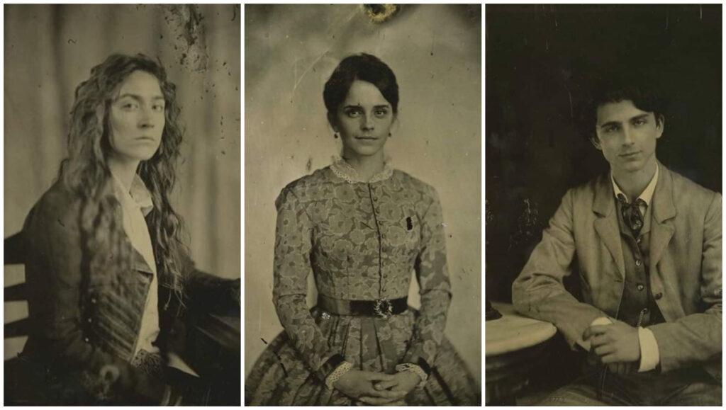 Las *fotos de la peli ‘Mujercitas’* tomadas con técnicas de 1850