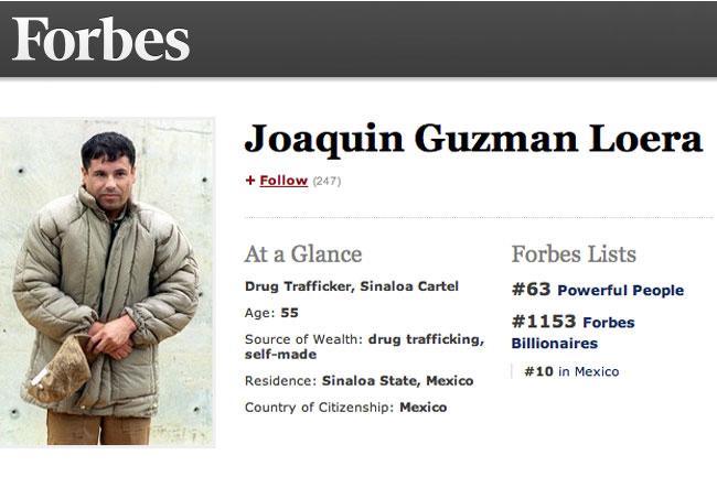 ¿Por qué <i>desapareció</i> “El Chapo” de la lista de los más ricos?