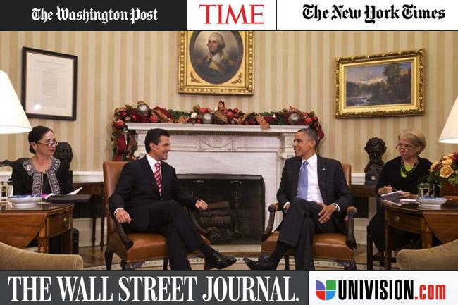La reunión Peña-Obama en la Prensa de EU