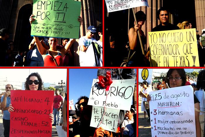 La marcha de Monterrey: <br>Mensajes de hartazgo y esperanza