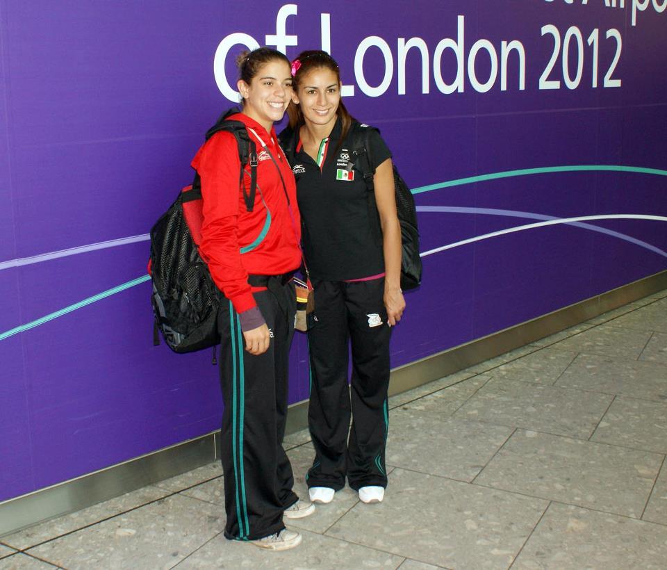 Paola Espinosa y Alejandra Orozco en su paso por Londres
