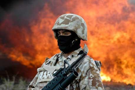 Ordenan a Semar informar cantidad de droga incinerada de 2012 a 2013