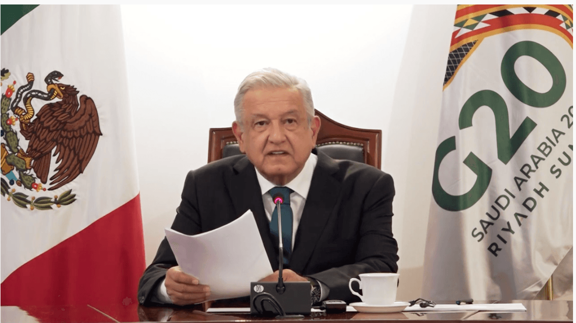 AMLO pide a G20 no cobrar a países pobres deuda y darles acceso a créditos