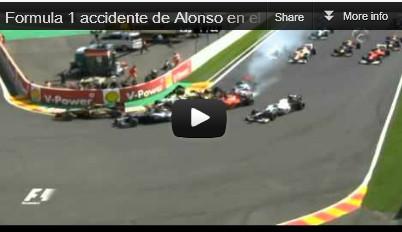 Los dramáticos 8 segundos de Alonso en Bélgica
