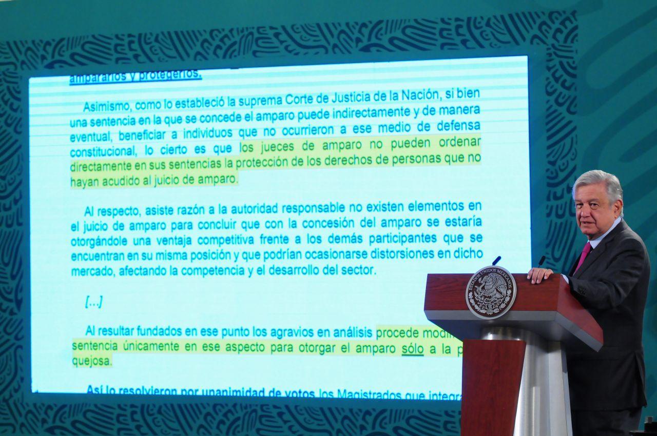 Magistrados ‘corrigieron la plana’ a juez que frenó ley eléctrica, acusa AMLO