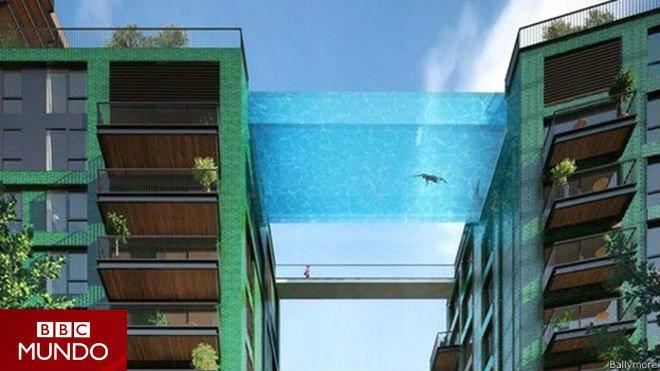 La increíble piscina transparente que se construirá entre dos edificios